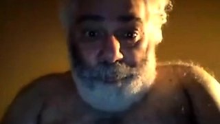 Hairy NY Bear Strokes on Webcam