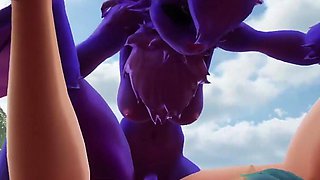 Getting Spit Roasted by Futa Monster Girls (sapphire Safari V.24 Animation)