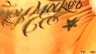 Inked-up, Rough-looking Bitch Amanda Doll Gets Fucked In Pov