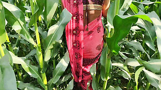 Indian Village Bhabhi Outdoor Vlog Enjoyed With Boobs Showing And Fingerings Indian Red Saree Remove Enjoyed Bhabhi Pregent