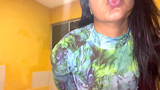 Voluptuous Stepmom Recording Herself