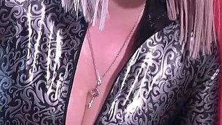 Latex Mistress Verbally Humiliates and Strapons Rubber Sissy Doll. Arya Grander