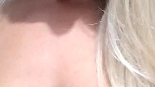Glamour babe with big boobs masturbates in lingerie
