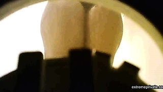 Ebony stepmother spied in shower (big ass)