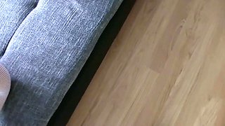 Hot blonde ass getting doggystyle in toilet
