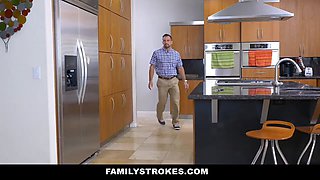 Familystrokes - asian teenage (Sami Parker) fucked by her step-dad
