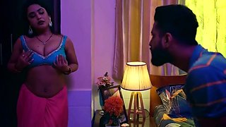 Tiny Indian MILF Naomi Shah swallows a stiff cock