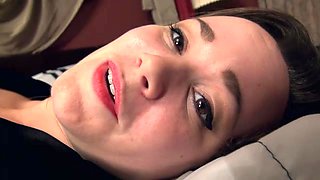 Kelly Morgan strips naked in bed and pleases - WeAreHairy