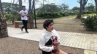 I meet an unknown boy in the park and I ask him to play with me as an ex-girlfriend to take him home and give him the best fuck of his life.