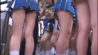 Bus cheerleader