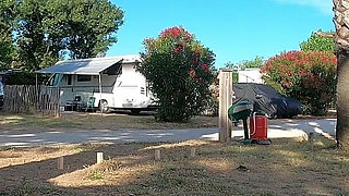 Kinky Couple Games at French Nudist Beach Campsite