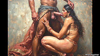 Sex with Boss big black cock pounding on desi wet pussy