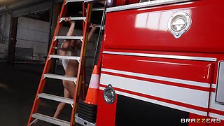 Angela White - Firefighter Angela's White Hot Squirting Fuckfest in HD - Angela white