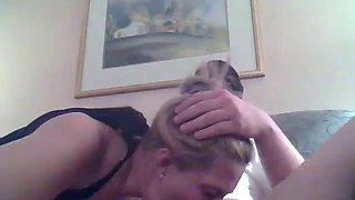 Hotwife sucking my cock
