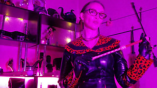 Red Rubber Fetish Femdom Latex Mistress Fetish BDSM Strap Heels Dominatrix