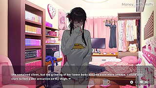 He Rubs My Cock with His Clit on the Bed // Vlover Game #5 All Scenes