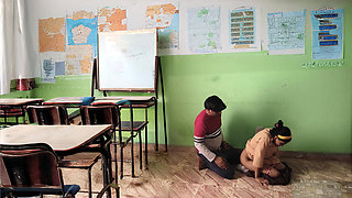 Desi Village College Couples Fucking in Classroom