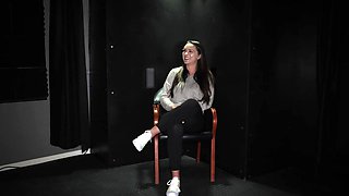Nicole Sage gets fucked through the gloryhole, showcasing her love for anal.