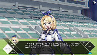 The guy is glued to the lesbian play of two girls