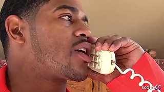 Nymphomaniac Mature Cougar Bitch tricked to First Interracial Cheating Fuck by BBC Stranger when home alone