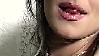 Beautiful Sexy MILF with Perfect Tits and Pussy Stripe Fingers Herself and Enjoys