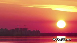 Full mom big black cocked in the pool