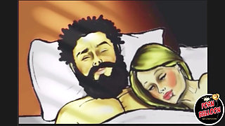 The bitch wakes up in the morning with a crazy desire to take a big cock in her asshole
