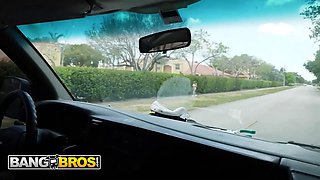 Bangbros - kaia martin’s without bra taunt turns into a wild xxx sesh with jonathan in the bang bus
