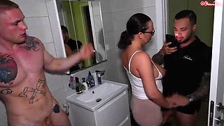 Wife Cheating Caught on Camera - Facial and Pissing with Lovers in 4K