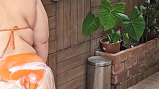 BBW Latina's Soaking Wet Pussy and Pee