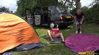 Lewd cougar hot outdoor porn video