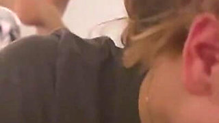 Redhead Giving a Sloppy Toppy to Daddy
