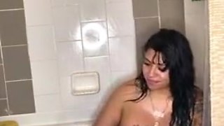 Bad Latina Bitch Twerking Stacked Cakes In The Bath