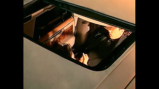 Horny Brunette Enjoys Anal in the Car