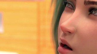 Sneaky Stepsis Sucked Stepbro's Cock in the shower- 3D Hentai Animated Porn - Family Crush