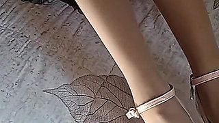 MILF Wearing Peep-toe Heels