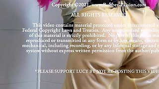Electro bdsm slave and fetish latex big titted domina