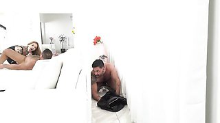 Fiery Dominic Pacifico and Draven Navarro - fmm in threesome video - Biphoria
