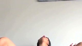 Amateur euro teen enjoys anal play with her toy