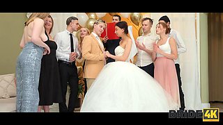 BRIDE4K. All our guests saw me fucking on my wedding