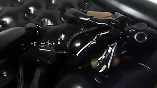 Extreme fetish latex play