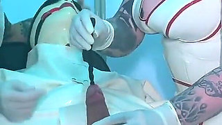 Latex Medical Procedure: Bound, Urethral Play, and Drained