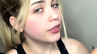 Blonde Teen Solo Masturbating On Webcam