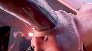 Robaatoo Speerph Hot Big-booty Babe Gets Intense Deep Throat and Pounded Hard by Massive Fucking Machine