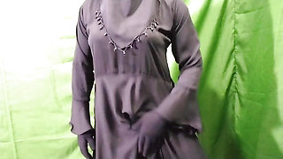 Indian Bhabhi dancing and masturbating in the bedroom and talking dirty
