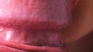 555 Close-up of a Blowjob. Naughty Tongue and Cock.