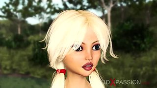 18-Year-Old Princess Gets Hardcore Dungeon Fuck - Big Cock Monster Pounds Shaved Pussy