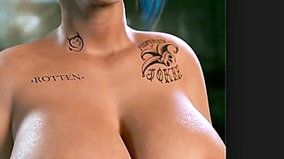 Big Breast Harley Quinn Being Beautiful as Ever