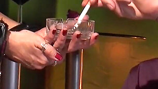 Hot Milf does badass BDSM and gets fucked hard