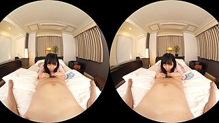 Wonderful asian MILF seductress hot VR video